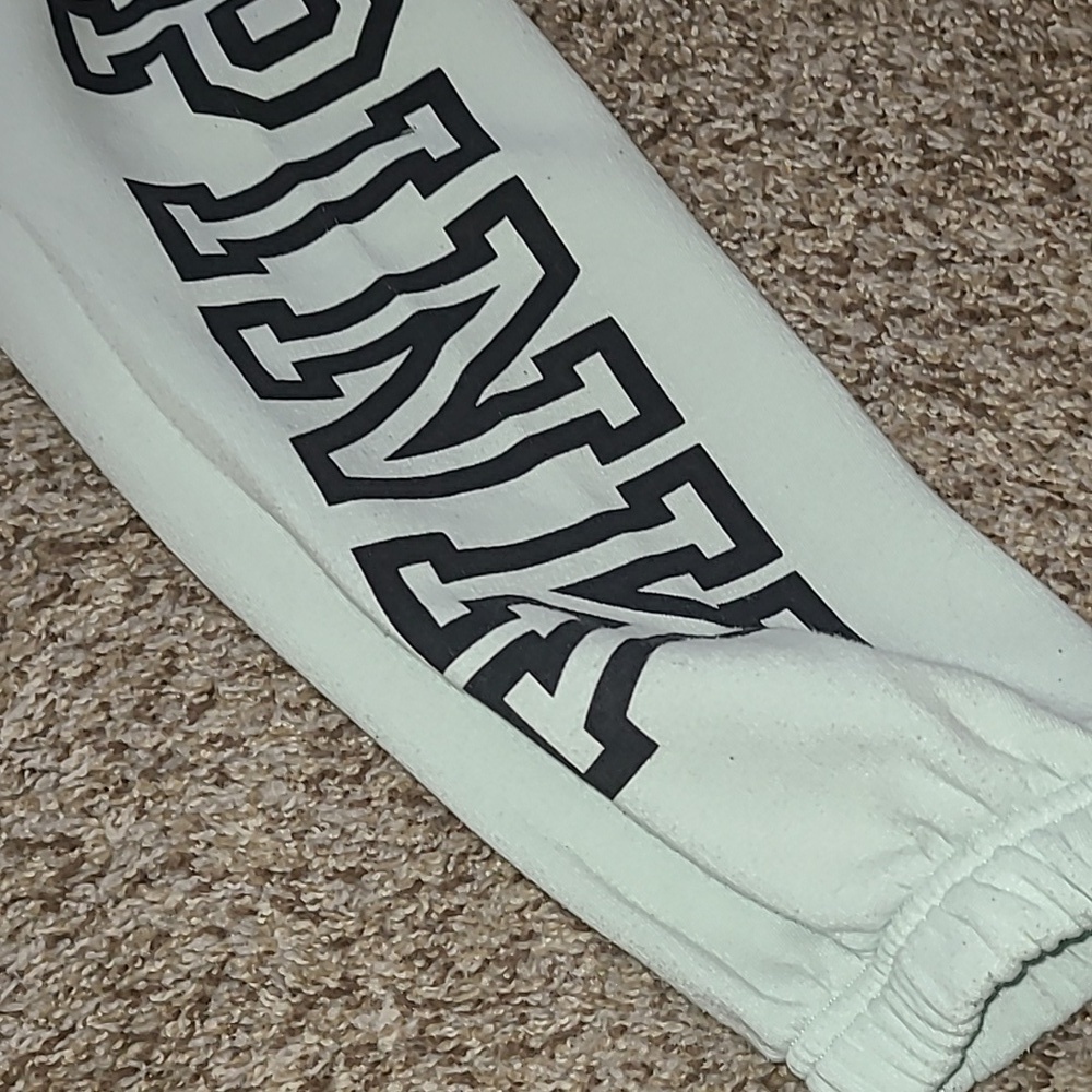 Victoria's Secret Mint Green Joggers with Black Logo - Picture 2 of 7